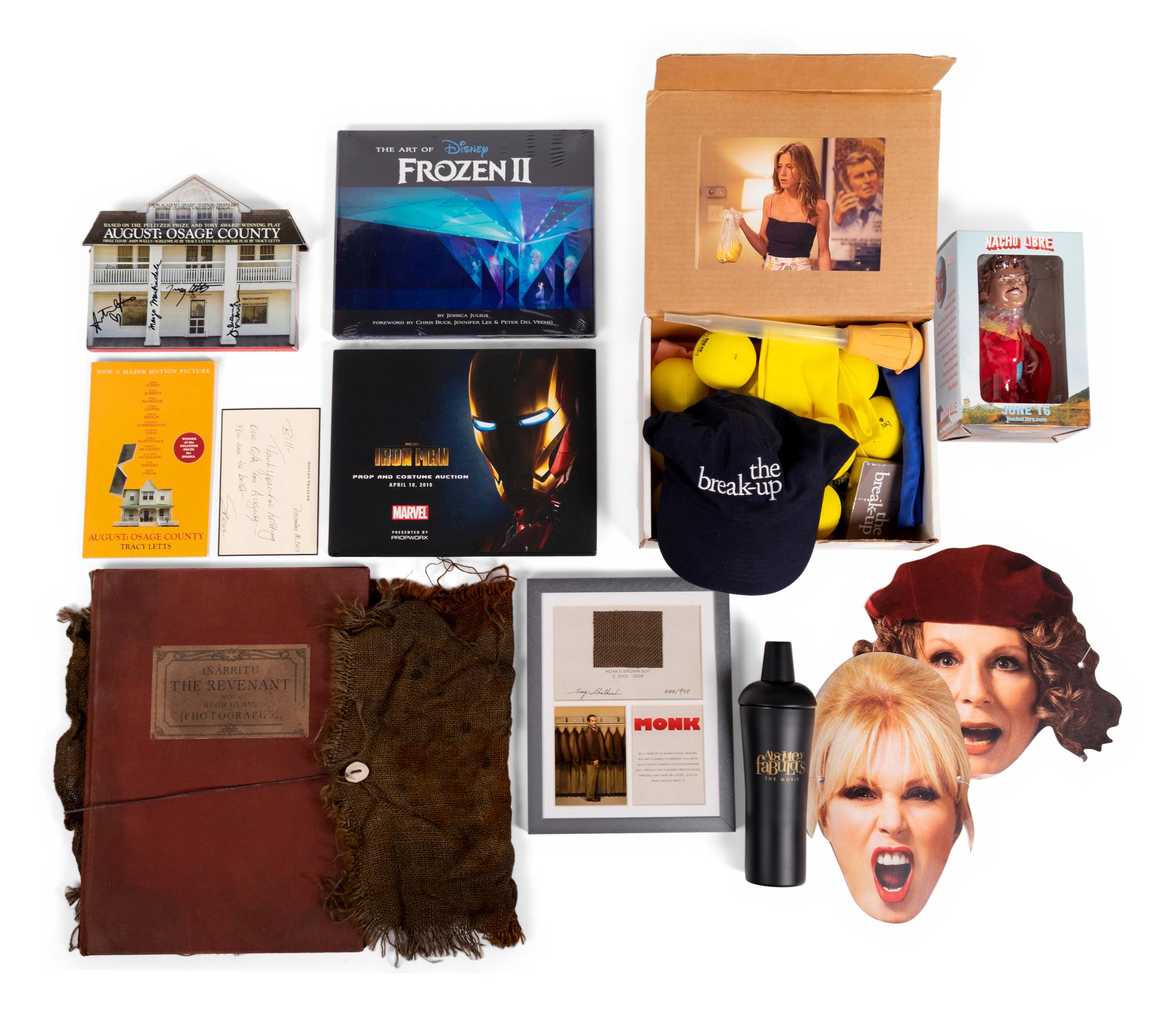 (Film Memorabilia) A group of memorabilia items from 7 films, comprising: