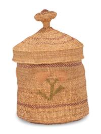 Miniature Attu Lidded Basket
