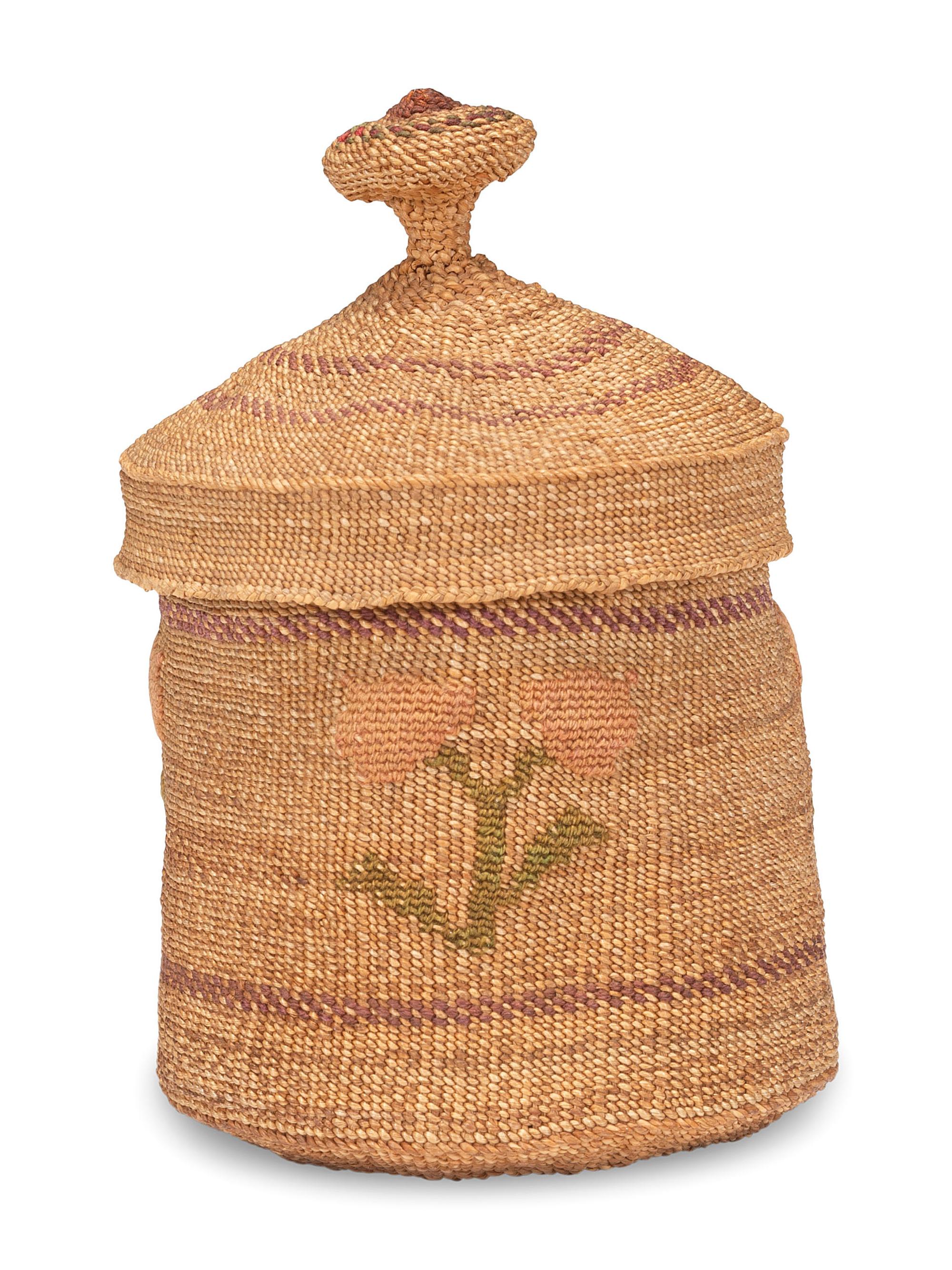 Miniature Attu Lidded Basket