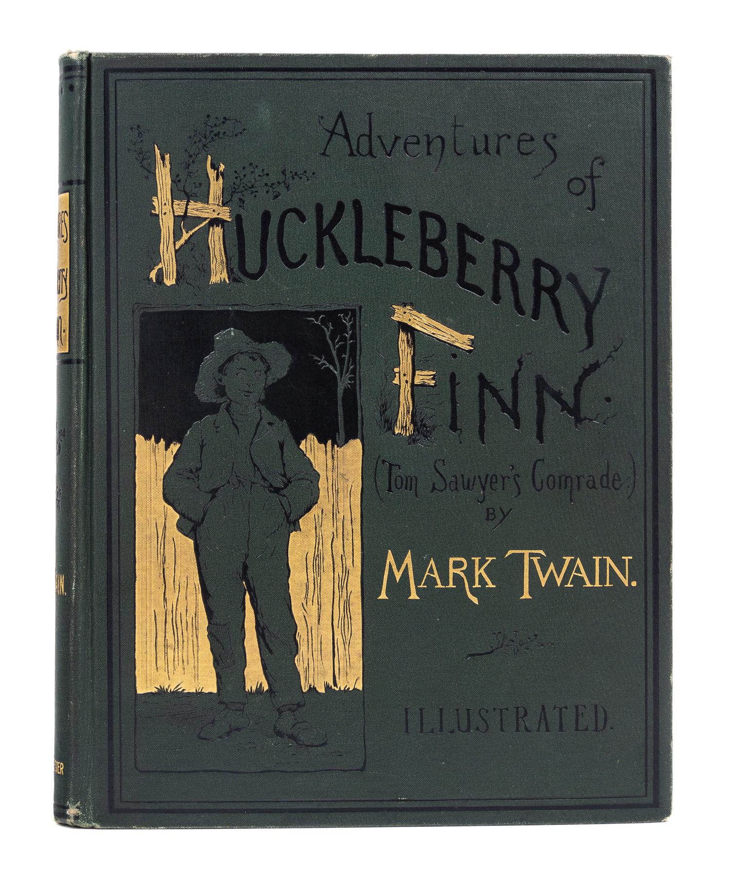 CLEMENS, Samuel Langhorne ("Mark Twain") (1835-1910). Adventures of Huckleberry Finn (Tom Sawyer's Comrade). New York, 1885.