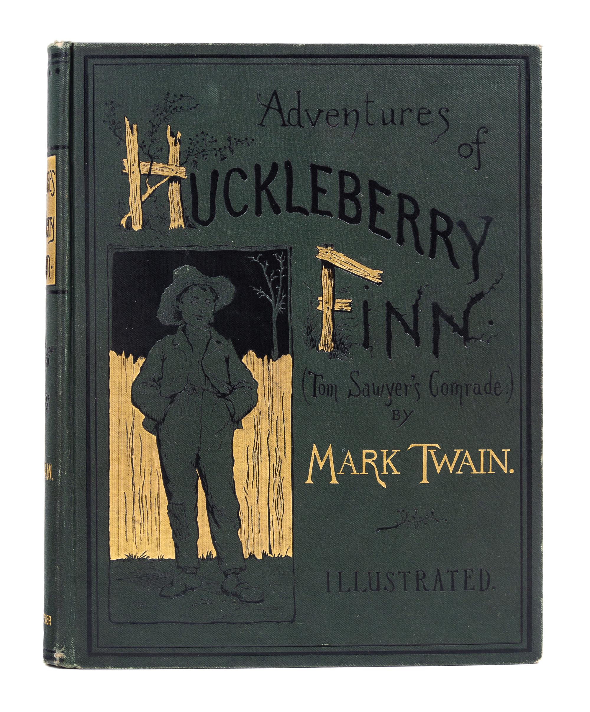 CLEMENS, Samuel Langhorne ("Mark Twain") (1835-1910). Adventures of Huckleberry Finn (Tom Sawyer's Comrade). New York, 1885.