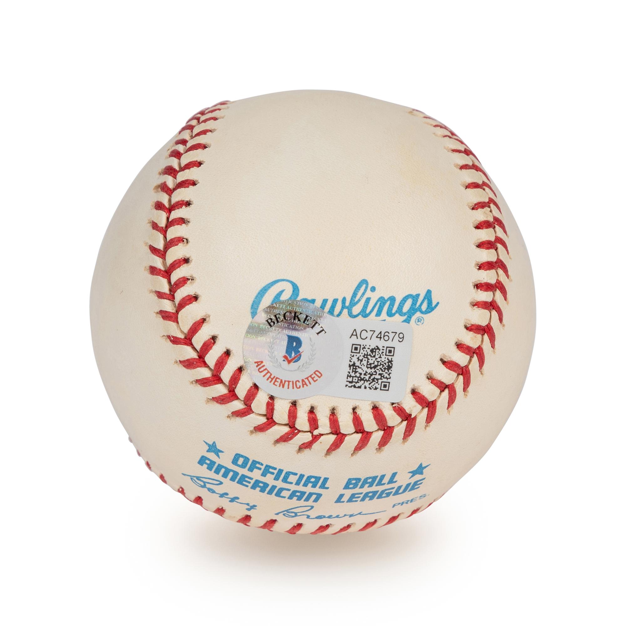 A Joe DiMaggio Single Signed Autograph Baseball (Beckett Authentication Services Letter),