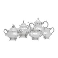 An American Silver Five-Piece Tea and Coffee Service