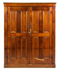 An American Pine Cupboard Height 76 x width 62 x depth 11 inches. — 19TH CENTURY