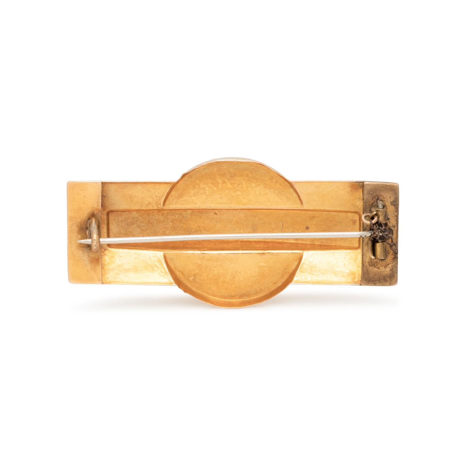 VICTORIAN, YELLOW GOLD BROOCH