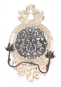 A Pair of Twin-Light Sconces Height 28 inches. — 20TH CENTURY