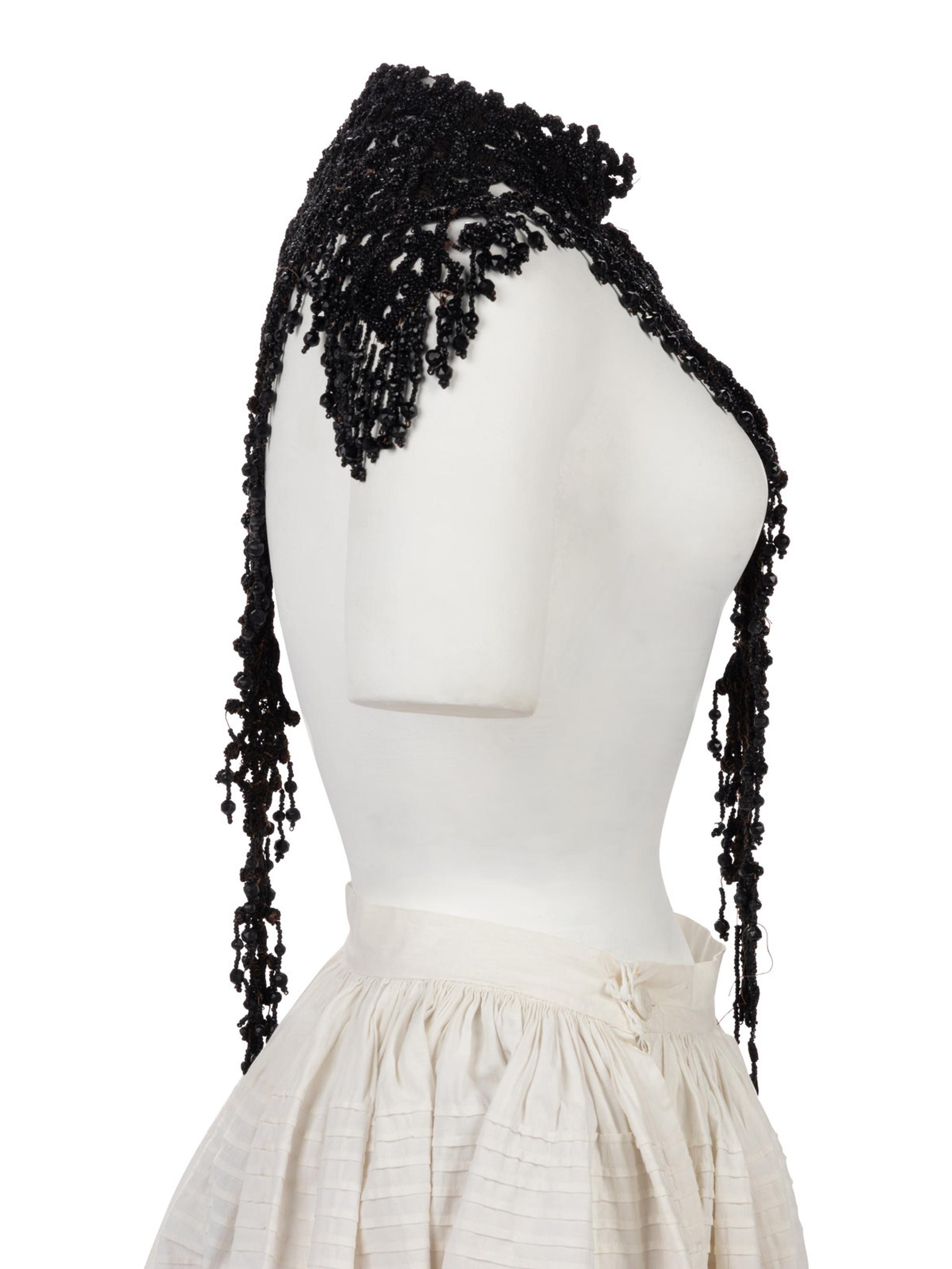 Collection of Four 19th Century Pieces; Three Capes & One Beaded Collar, 1880-1890s