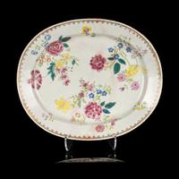 Three Chinese Export Porcelain Plates
