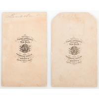 Abraham Lincoln, Two CDVs by Brady/Anthony