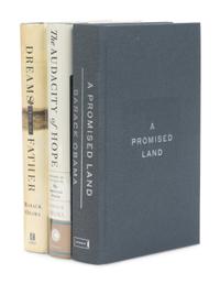 OBAMA, Barack (b. 1961). A group of 4 FIRST EDITIONS, ALL SIGNED, comprising: