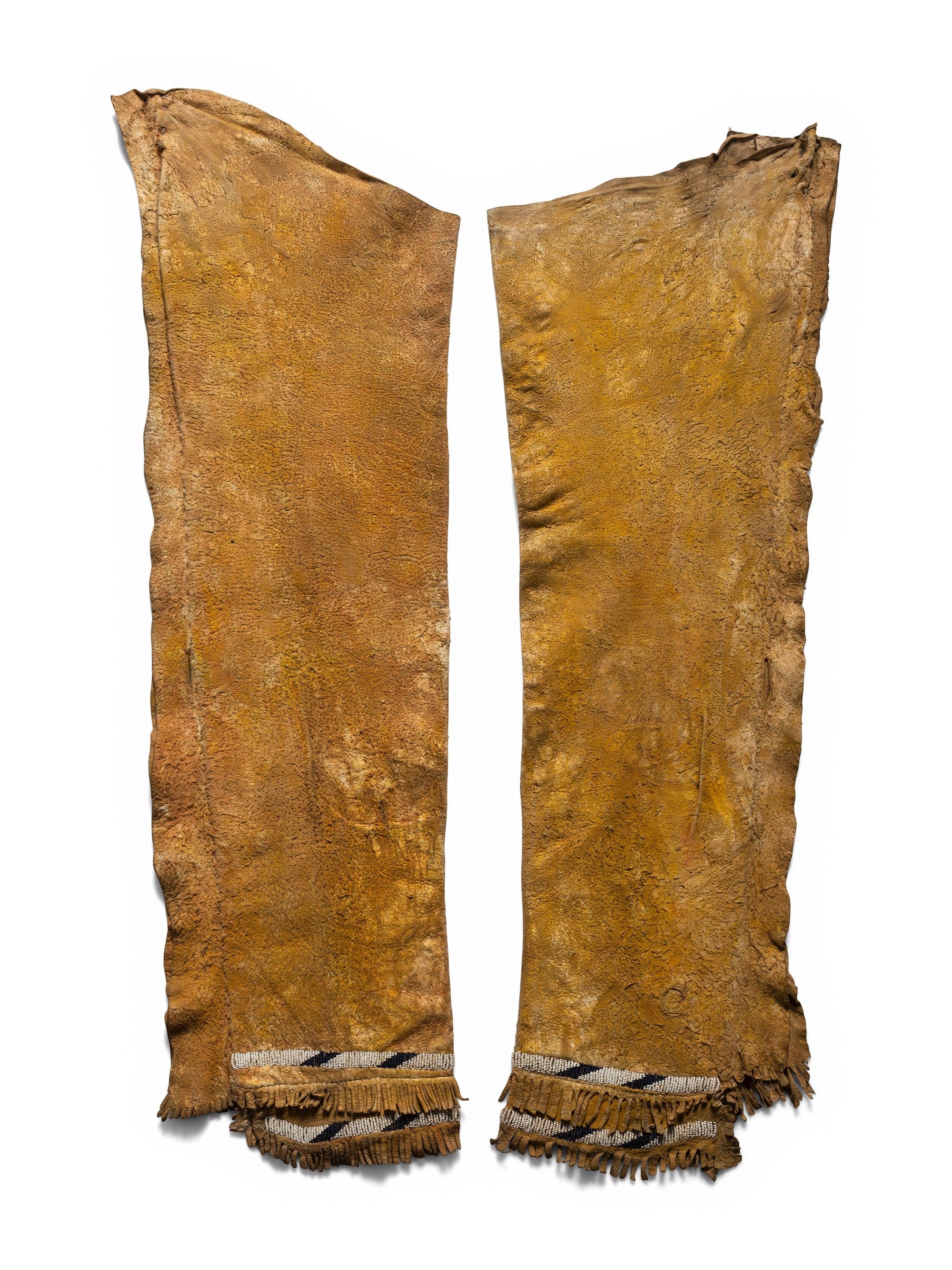 Assiniboine Beaded Hide Leggings
