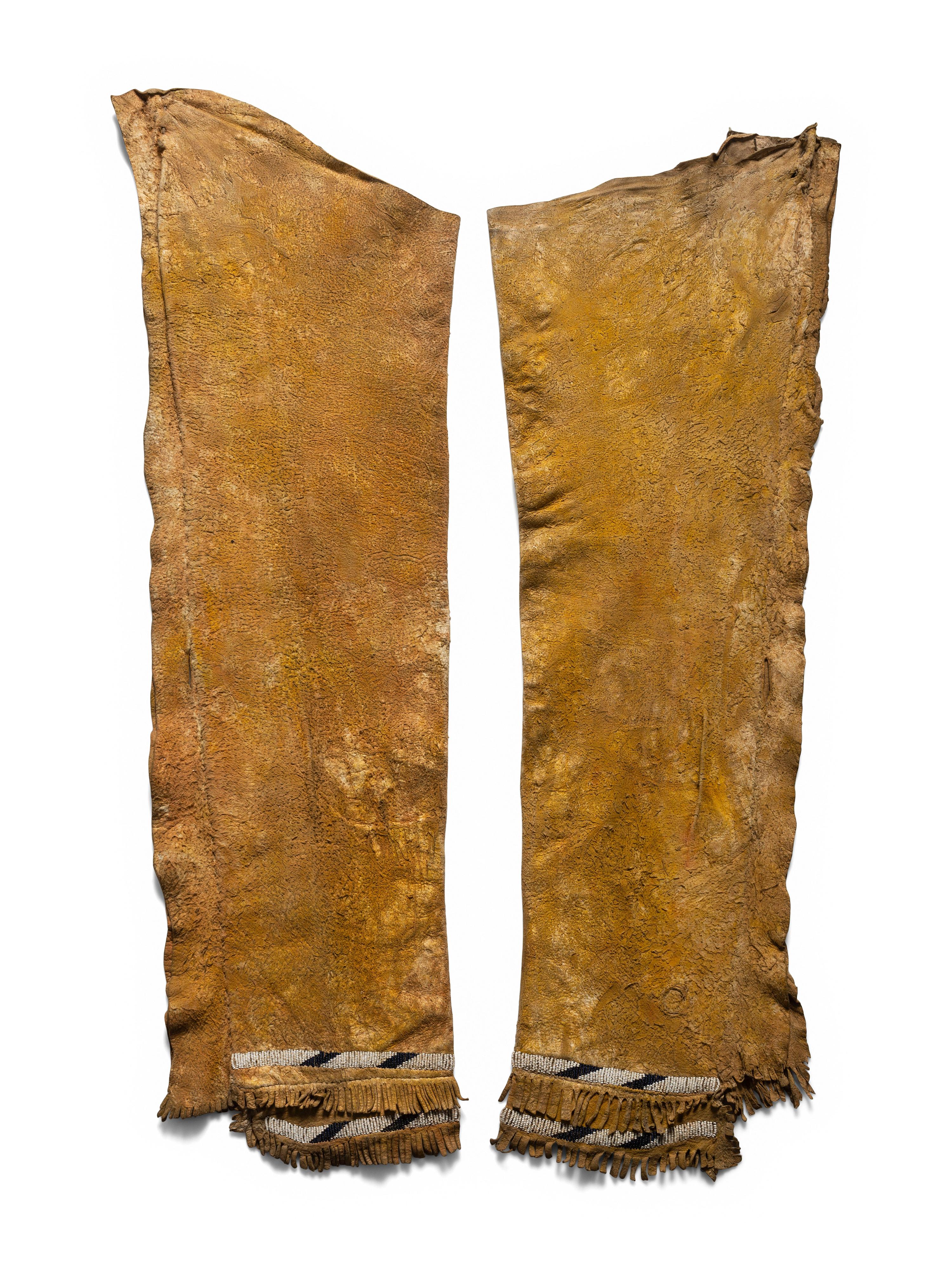 Assiniboine Beaded Hide Leggings