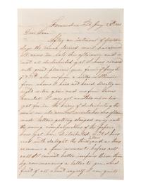 [CIVIL WAR]. War-date letters of Corporal Edwin J. Barden, 7th Regiment Connecticut Volunteer Infantry, combat soldier and later clerk at Headquarters Department of the South, Headquarters X Corps, and Headquarters US Army, Office of Chief Commissary.