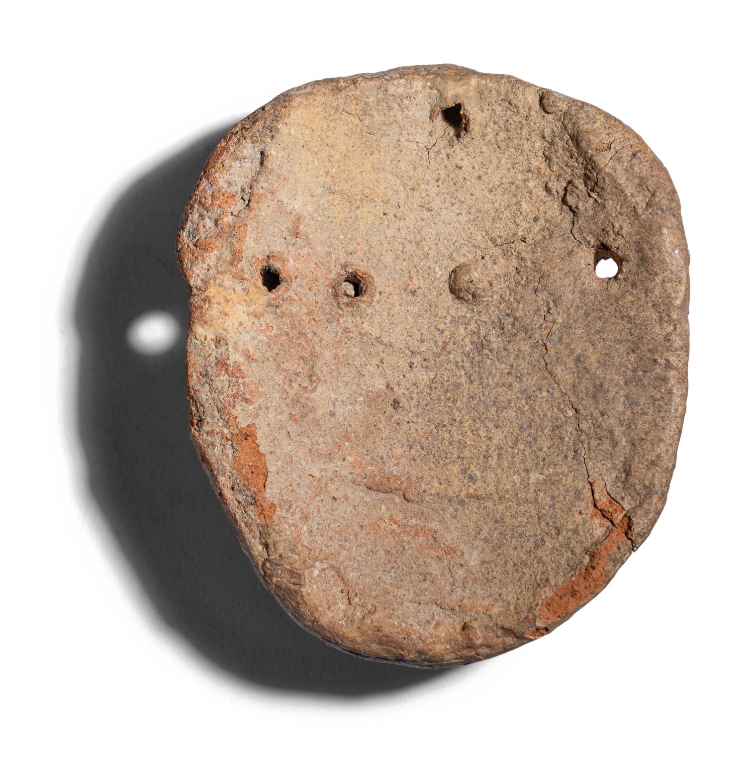 A Phoenician Terracotta Bearded Mask