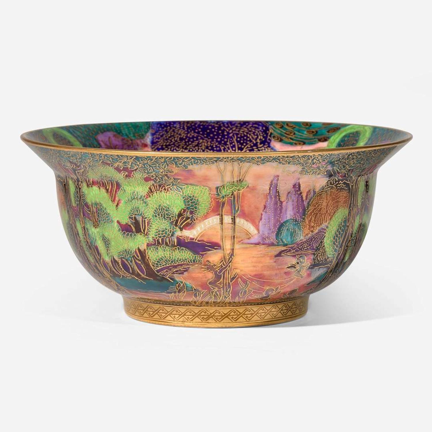 A Wedgwood Fairyland Lustre K'ang Hsi Bowl UK, circa 1925