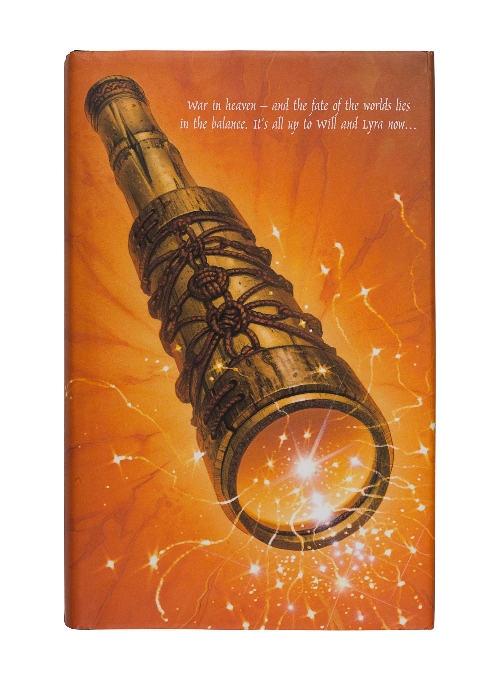 PULLMAN, Philip. [His Dark Materials trilogy:] Northern Lights . — The Subtle Knife . — The Amber Spyglass . London: Scholastic, 1995-1997-2000.