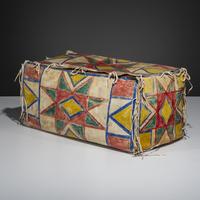 Sioux Painted Parfleche Trunk