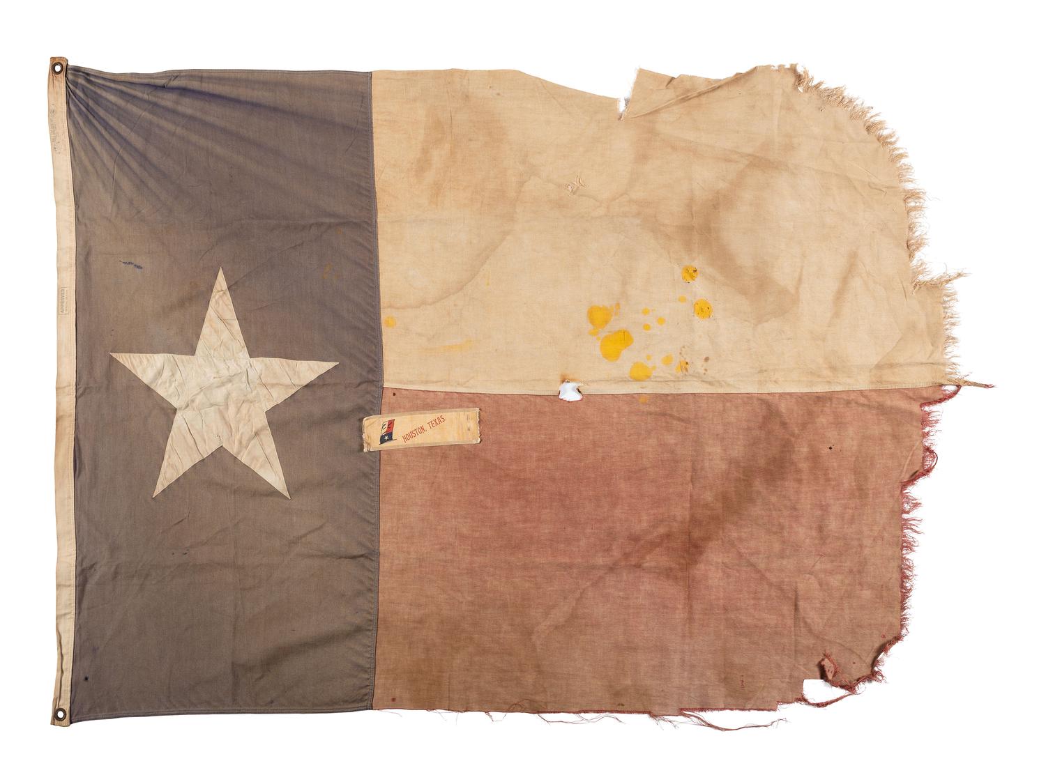 [TEXAS]. Flag of Texas [ With: ] 48-star flag.
