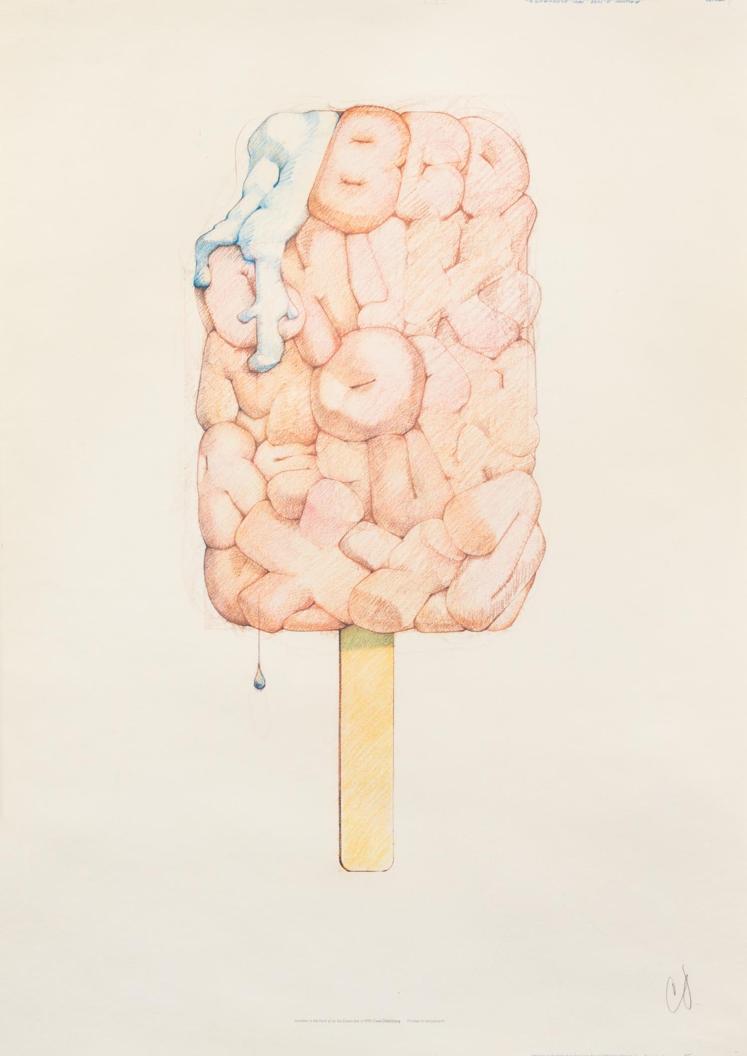 Claes Oldenburg, (American, b. 1929), Alphabet in the Form of a Good Humor Bar, 1970