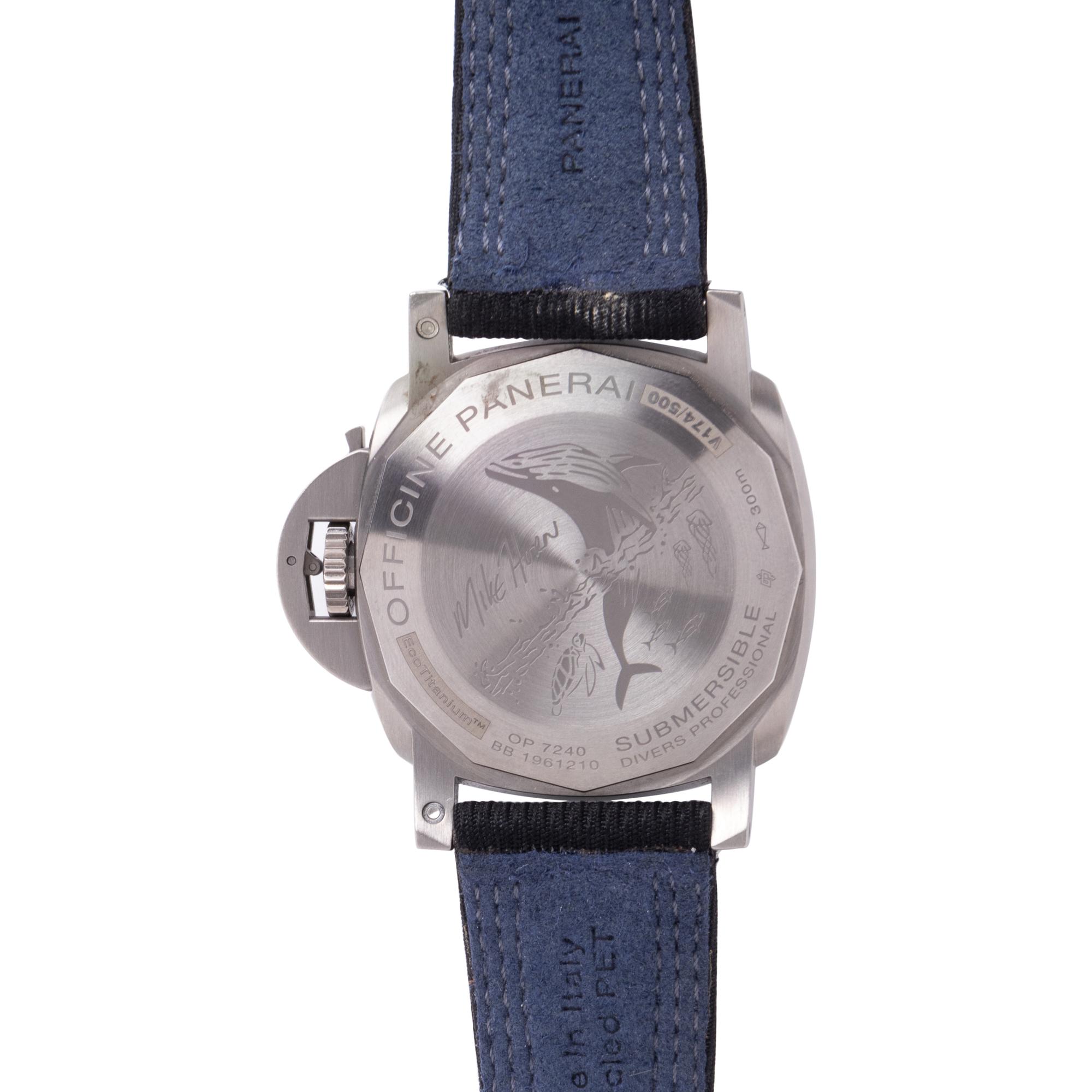 PANERAI, REF. PAM00984 TITANIUM 'SUBMERSIBLE MIKE HORN EDITION' WRISTWATCH