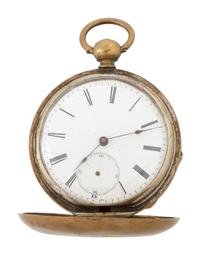 [CIVIL WAR]. Pocket watch featuring portrait of Ulysses S. Grant. Manufactured by M.J. Tobias, Liverpool, England.