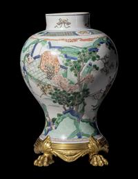 A Chinese Famille Verte Porcelain 'General' Jar, Jiangjunguan