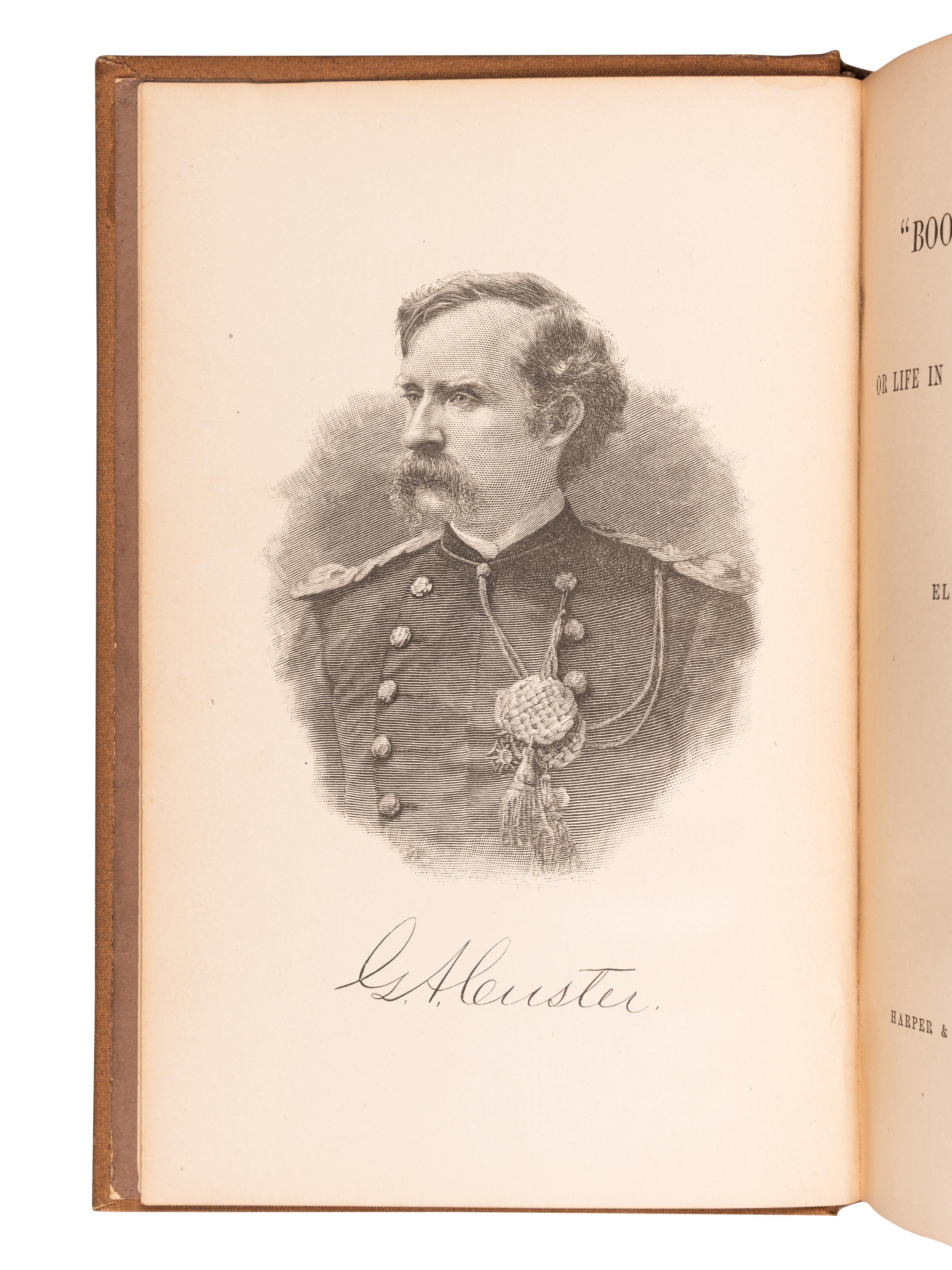 CUSTER, Elizabeth (1842-1933). “Boots and Saddles" or Life in Dakota with General Custer . New York: Harper & Brothers, 1885.