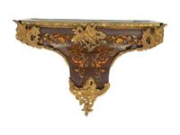 A Louis XV Style Gilt Bronze Mounted Bracket Clock