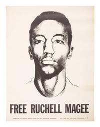 [AFRICAN AMERICANA - BLACK PANTHER PARTY]. A group of 2 posters featuring Bobby Seale and Ruchell Magee. Ca early 1970s.