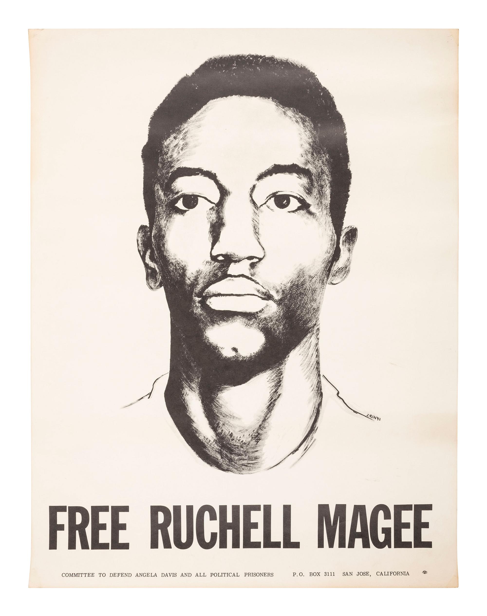 [AFRICAN AMERICANA - BLACK PANTHER PARTY]. A group of 2 posters featuring Bobby Seale and Ruchell Magee. Ca early 1970s.