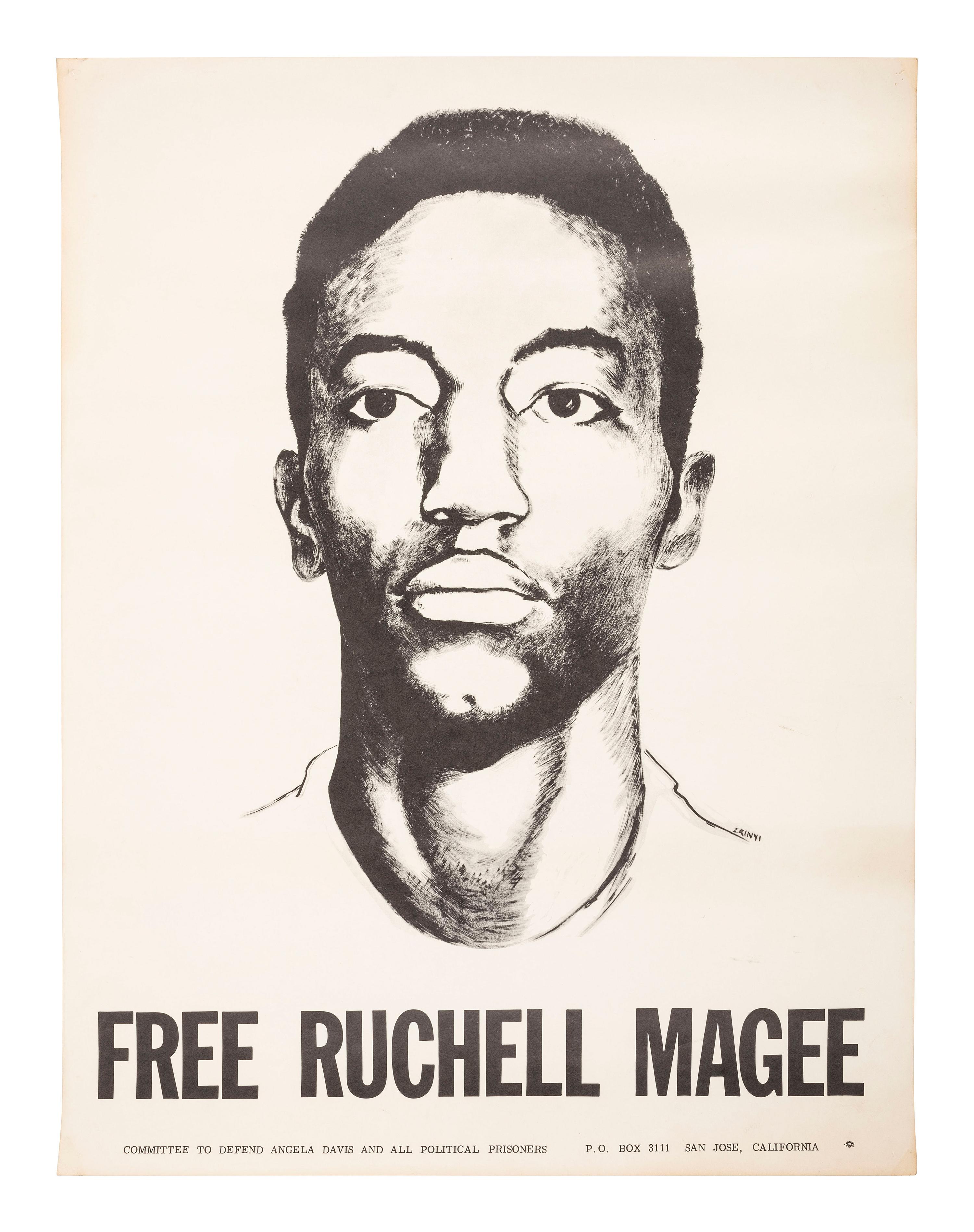 [AFRICAN AMERICANA - BLACK PANTHER PARTY]. A group of 2 posters featuring Bobby Seale and Ruchell Magee. Ca early 1970s.