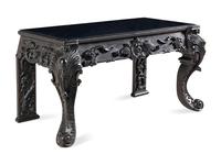An Impressive Chinese Export Carved Hardwood Console Table, 19th Century 清晚期 外銷紅木桌