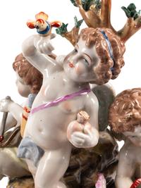 Two Continental Porcelain Figural Groups