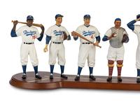 A 1955 Brooklyn Dodgers Danbury Mint Figure Display