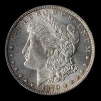 A United States 1879 Morgan Silver Dollar Coin
