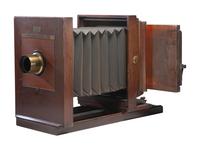 [CAMERAS]. Large format studio camera, possibly E. and H.T. Anthony.
