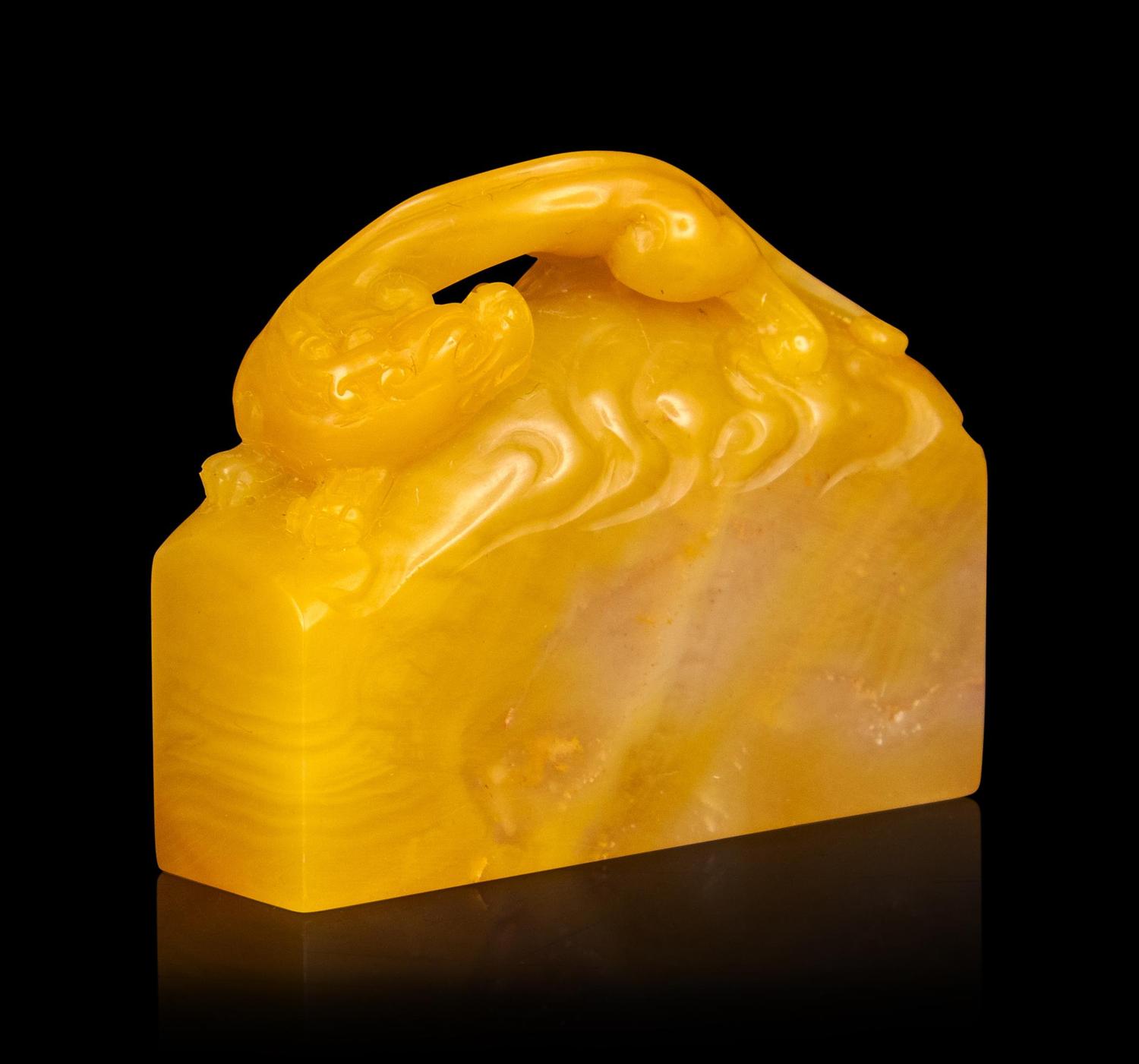 A Shoushan Stone Rectangular Seal