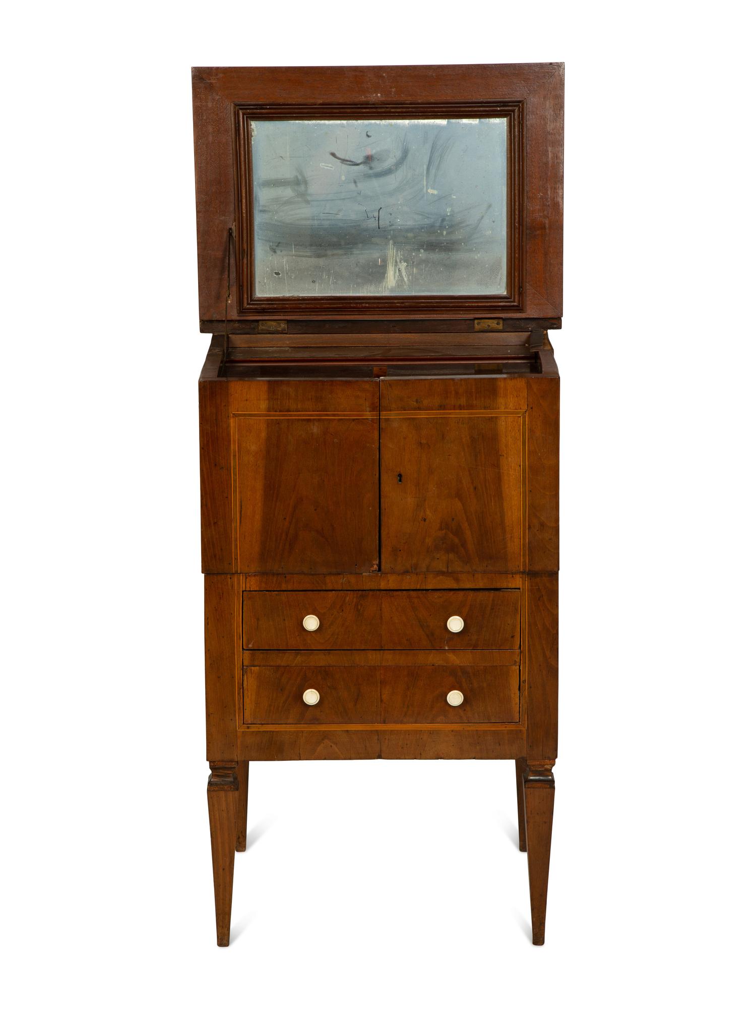 An Italian Walnut Commodino