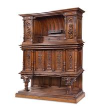 A French Renaissance Revival Carved Walnut Cabinet