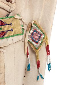 Ute Beaded Hide Doll Cradle
