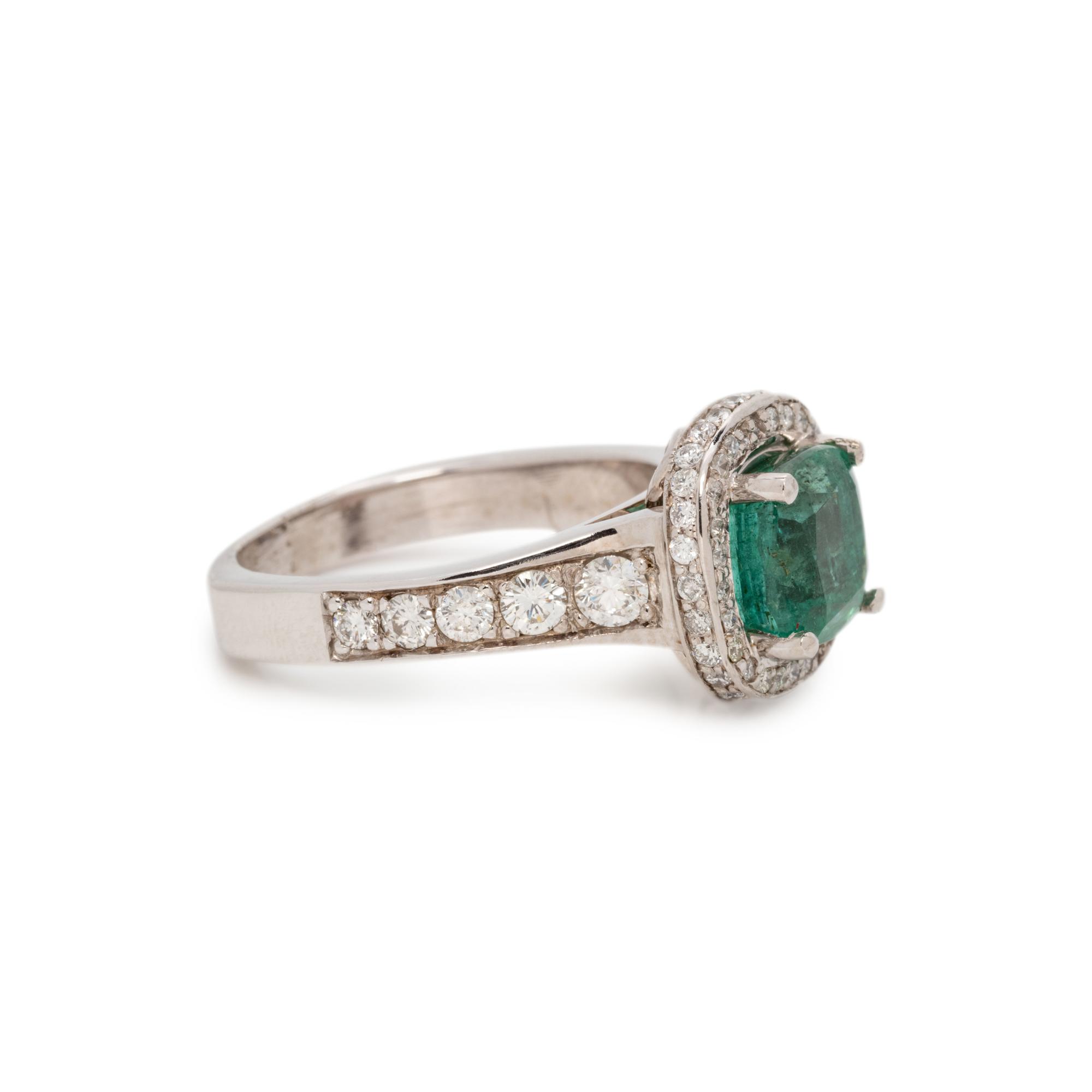 EMERALD AND DIAMOND RING
