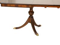 A Regency Style Mahogany Two Pedestal Dining Table — 20th Century