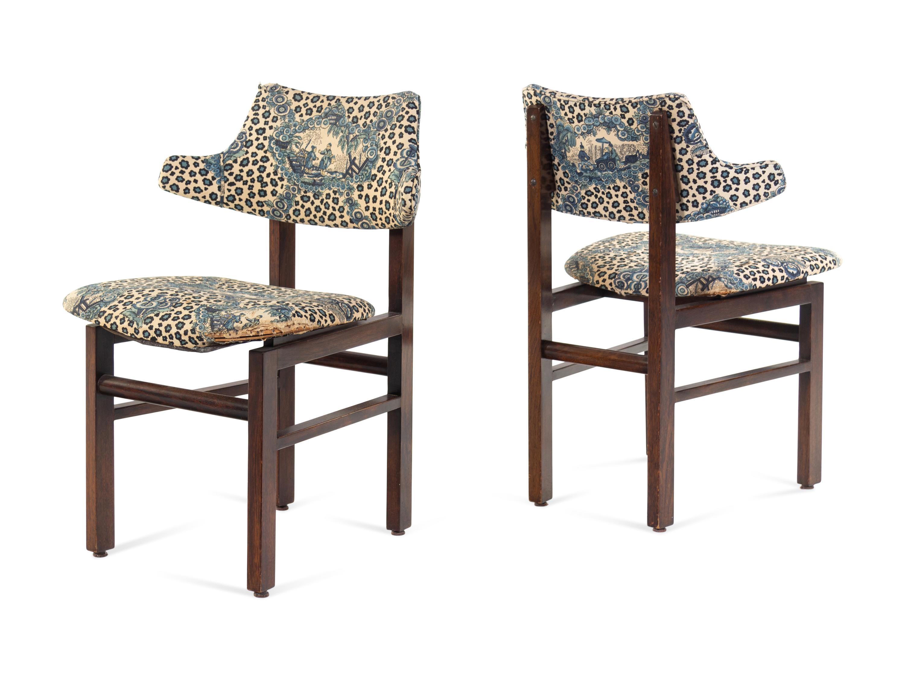 Set of Six Dining Chairs, model 675, Dunbar, USA