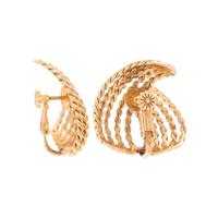 YELLOW GOLD EARCLIPS