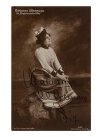 [20TH-CENTURY OPERA SINGERS]. A group of 5 signed photographs or photographic prints of opera singers from the 1910s, comprising images of: