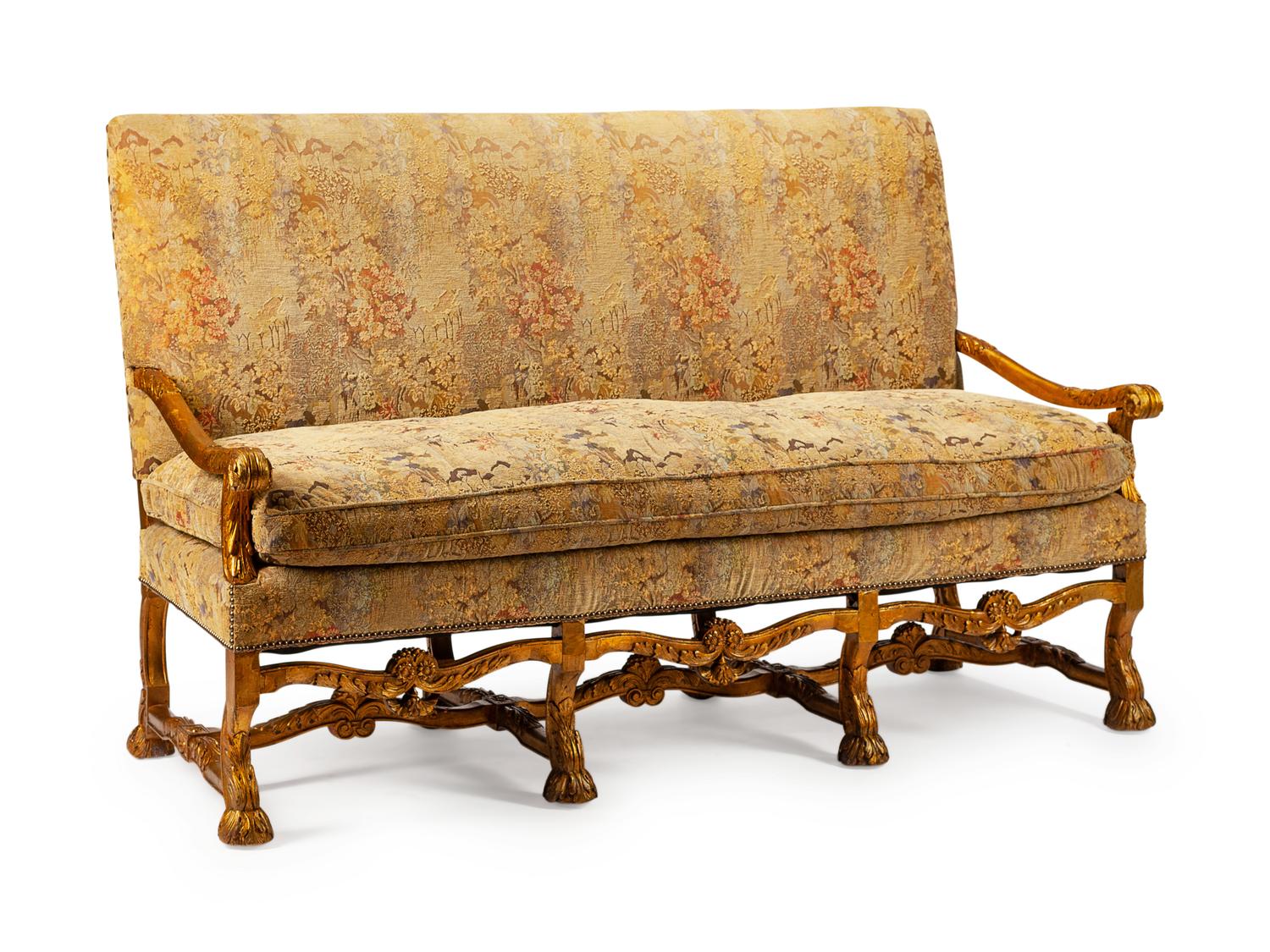 A Regence Style Giltwood Settee