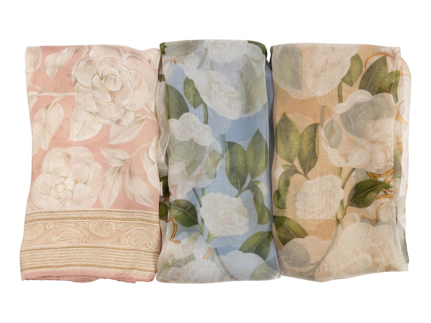 Three Chanel Silk Scarves