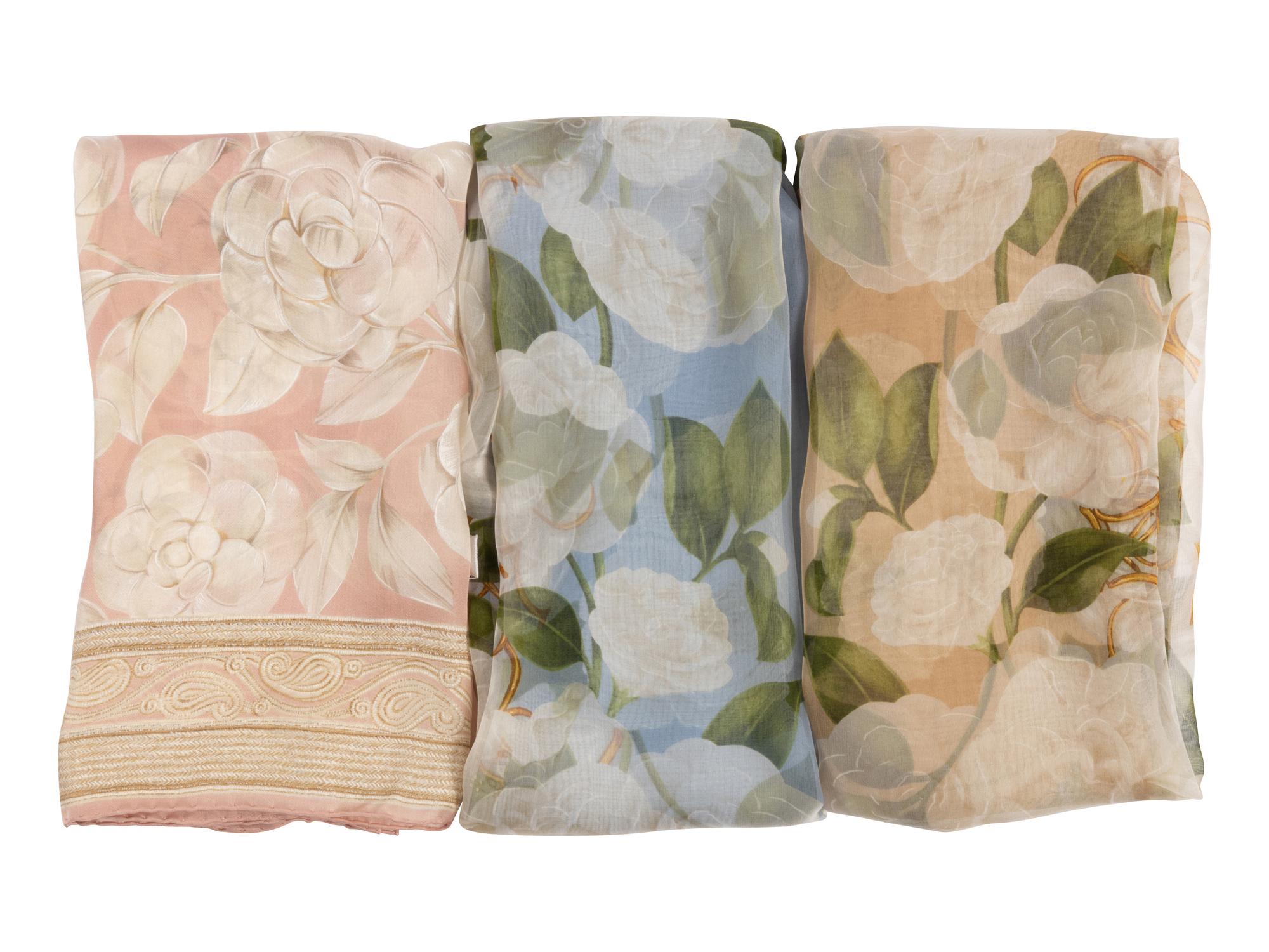 Three Chanel Silk Scarves