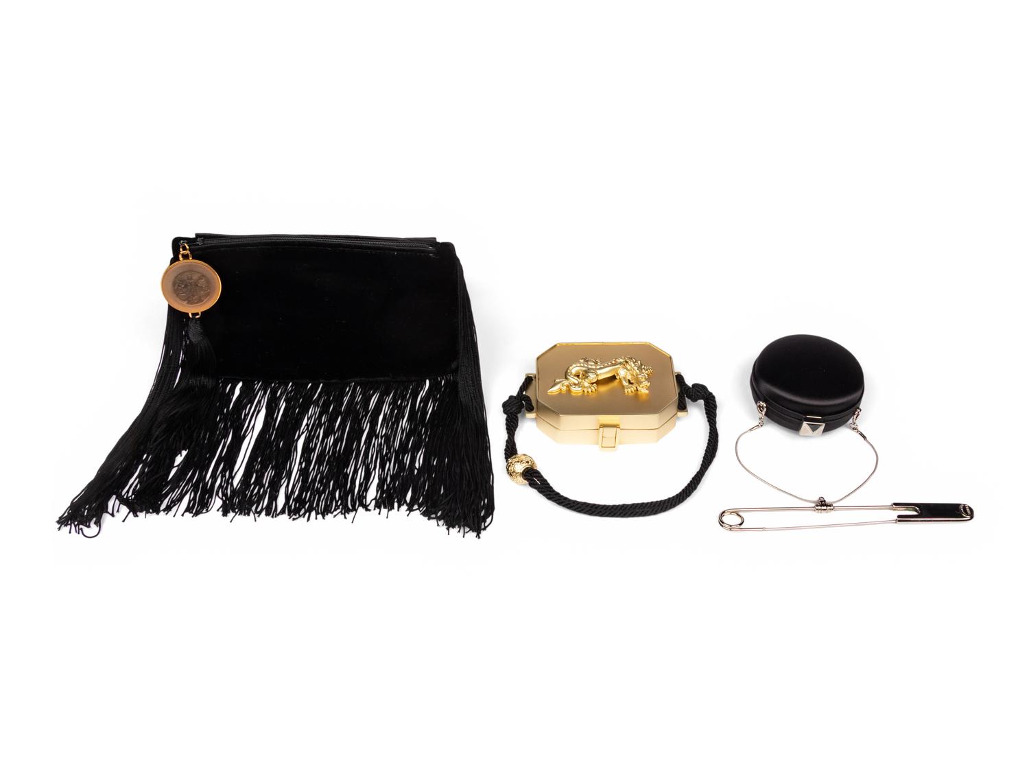Three Designer Evening Bags, Kieselstein - Cord, Ferré and Fendi