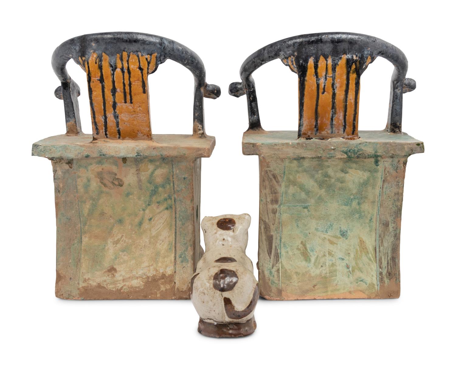 Three Chinese Stoneware Articles